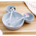 Mickey Mouse Shape Wheat Straw Kids Servies